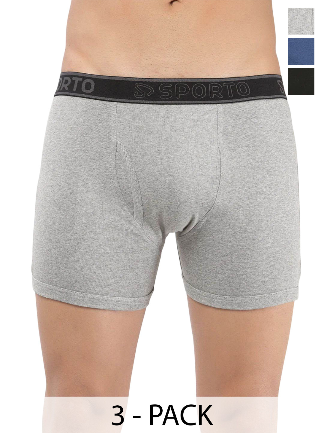 Sporto by Macho Men Macho Pack Of 4 Long Trunks