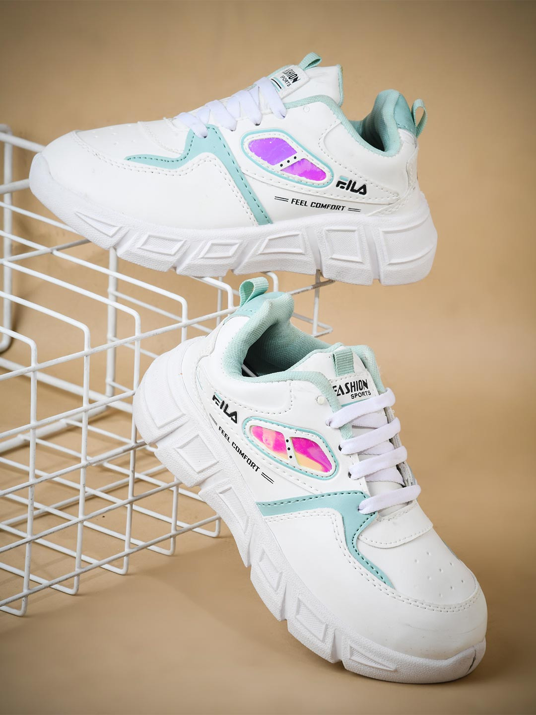 COGS Green Synthetic Leather Casual Shoes