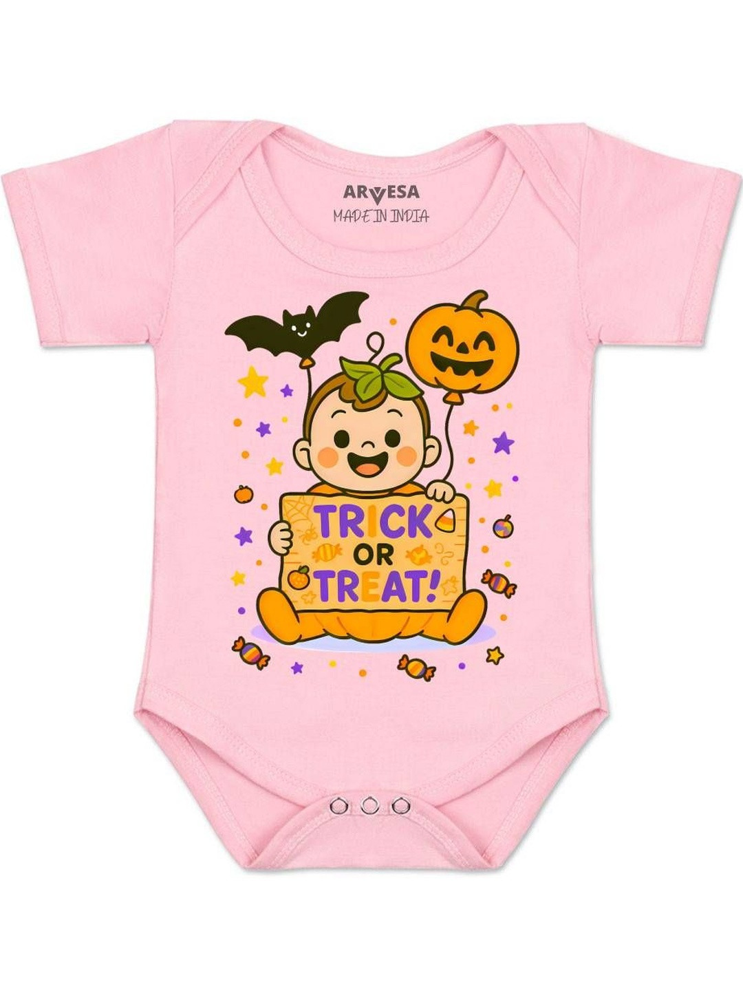 Trick or Treat Printed Romper