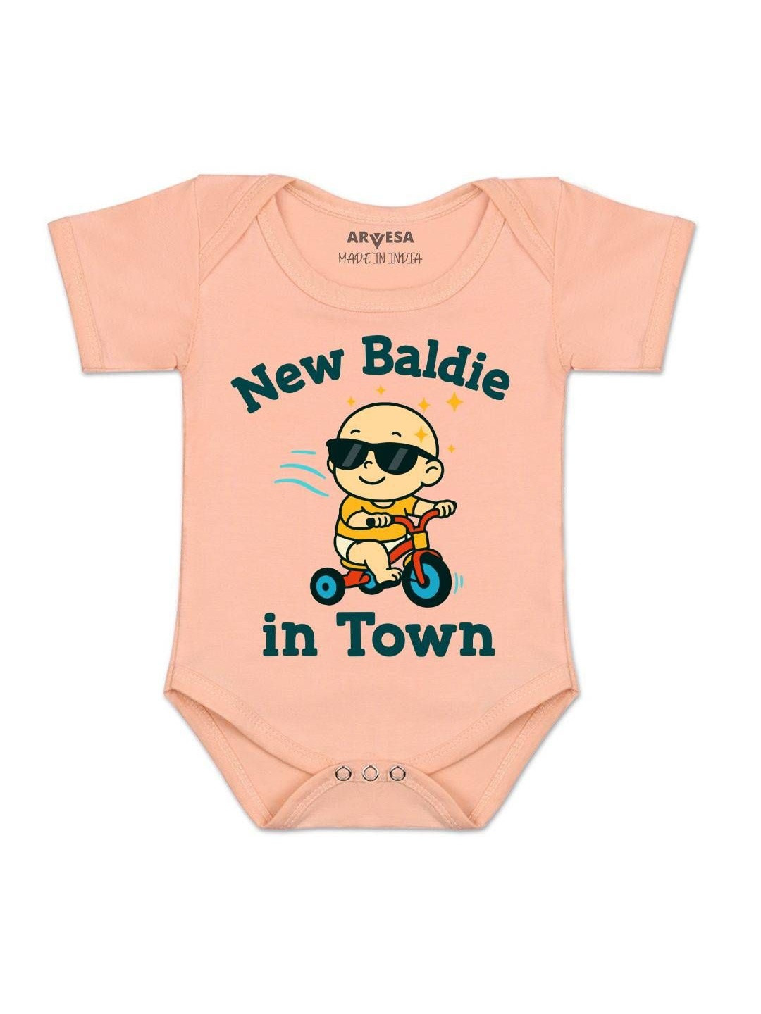 New Baldie in The Town Printed Romper