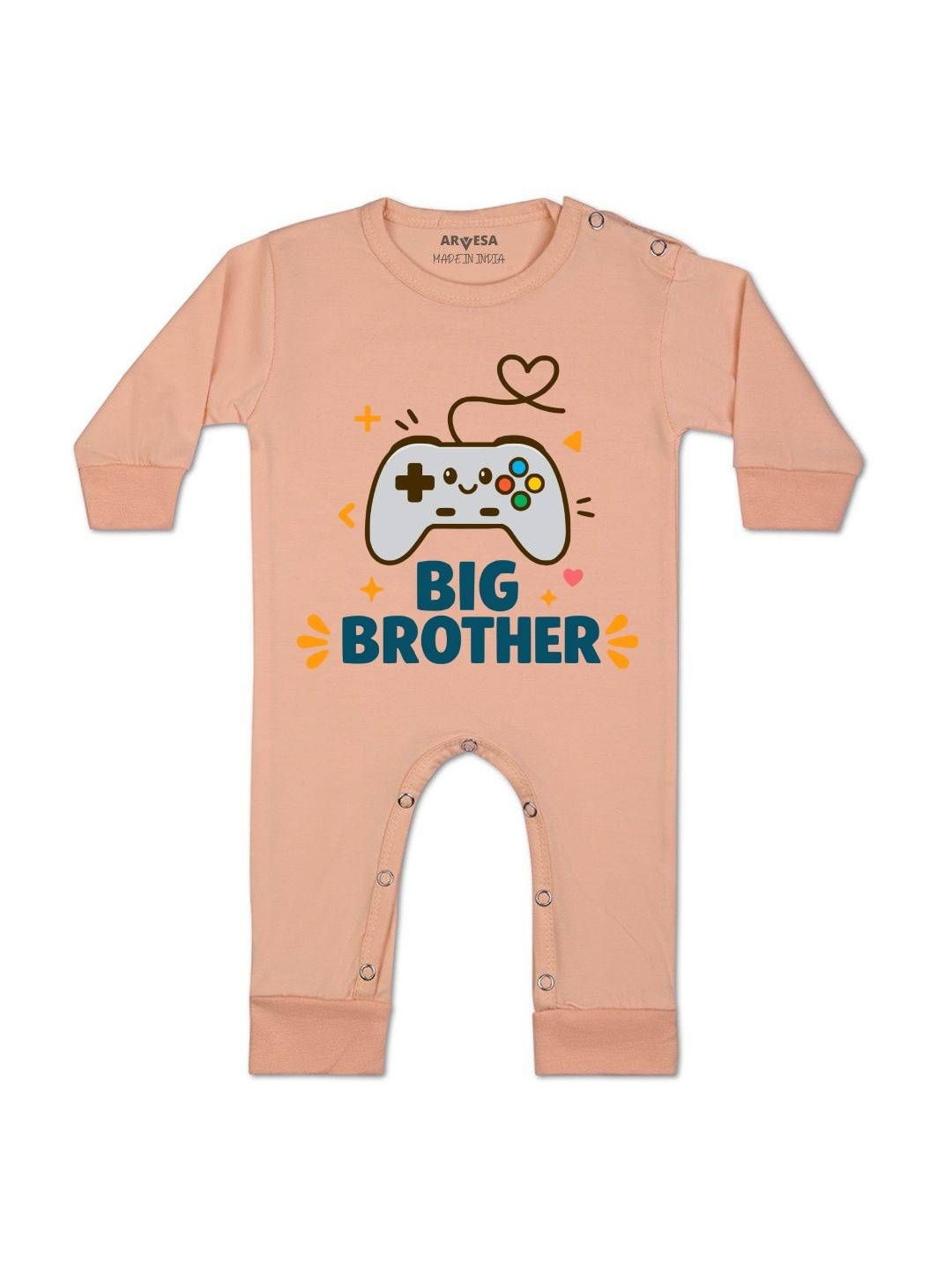 Big Brother Printed Baby Rompers