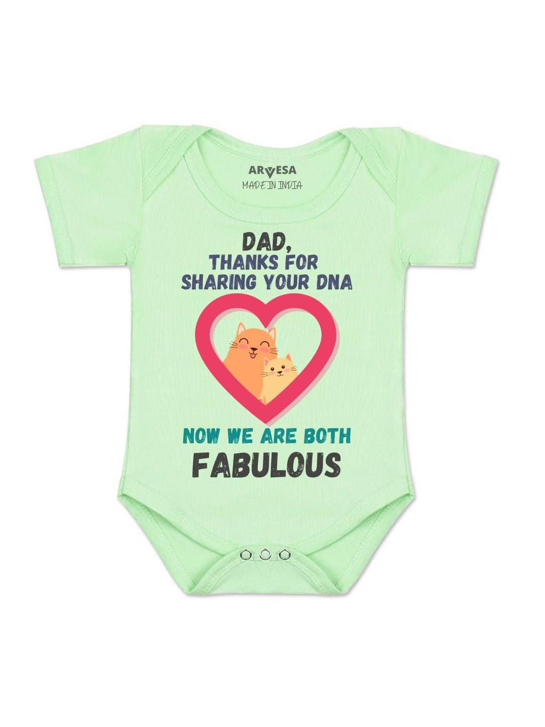 Happy Father Days Printed Romper