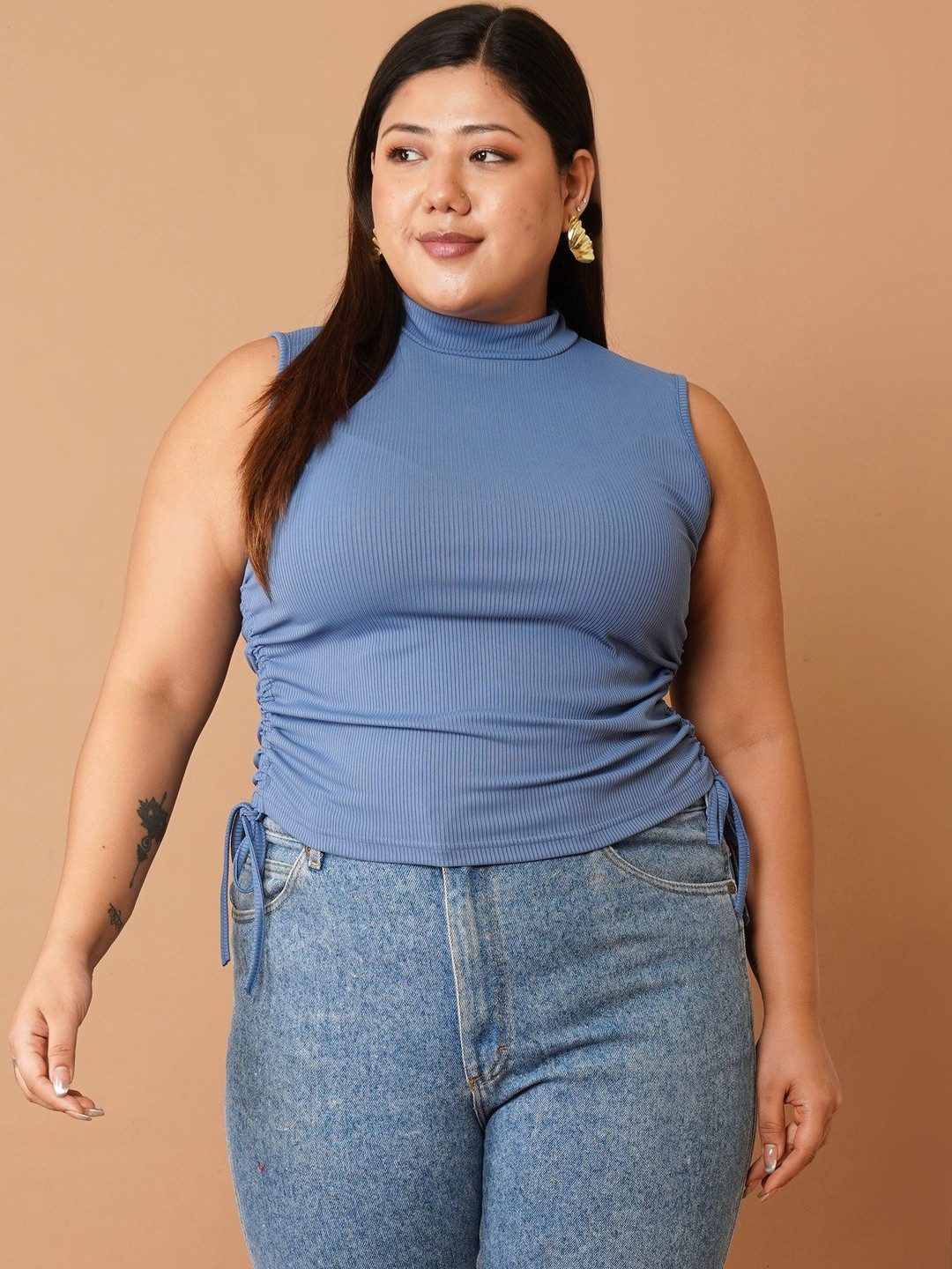 U&F Beyond Women Plus Size Fitted Top