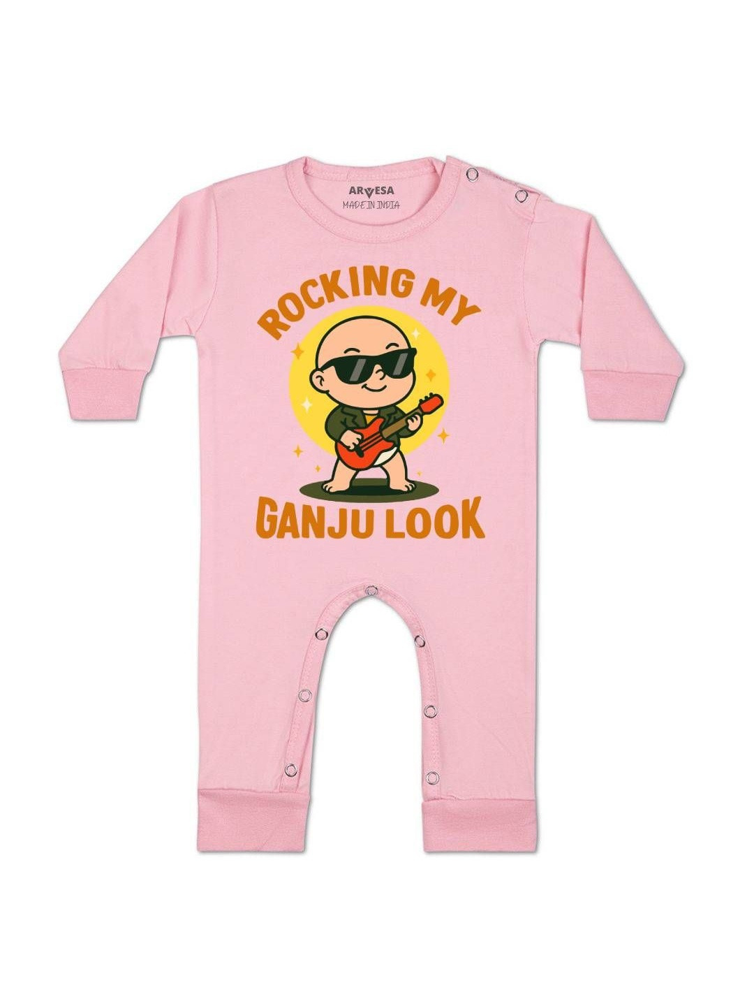 Arvesa Rocking My Ganju Look Printed Baby Rompers