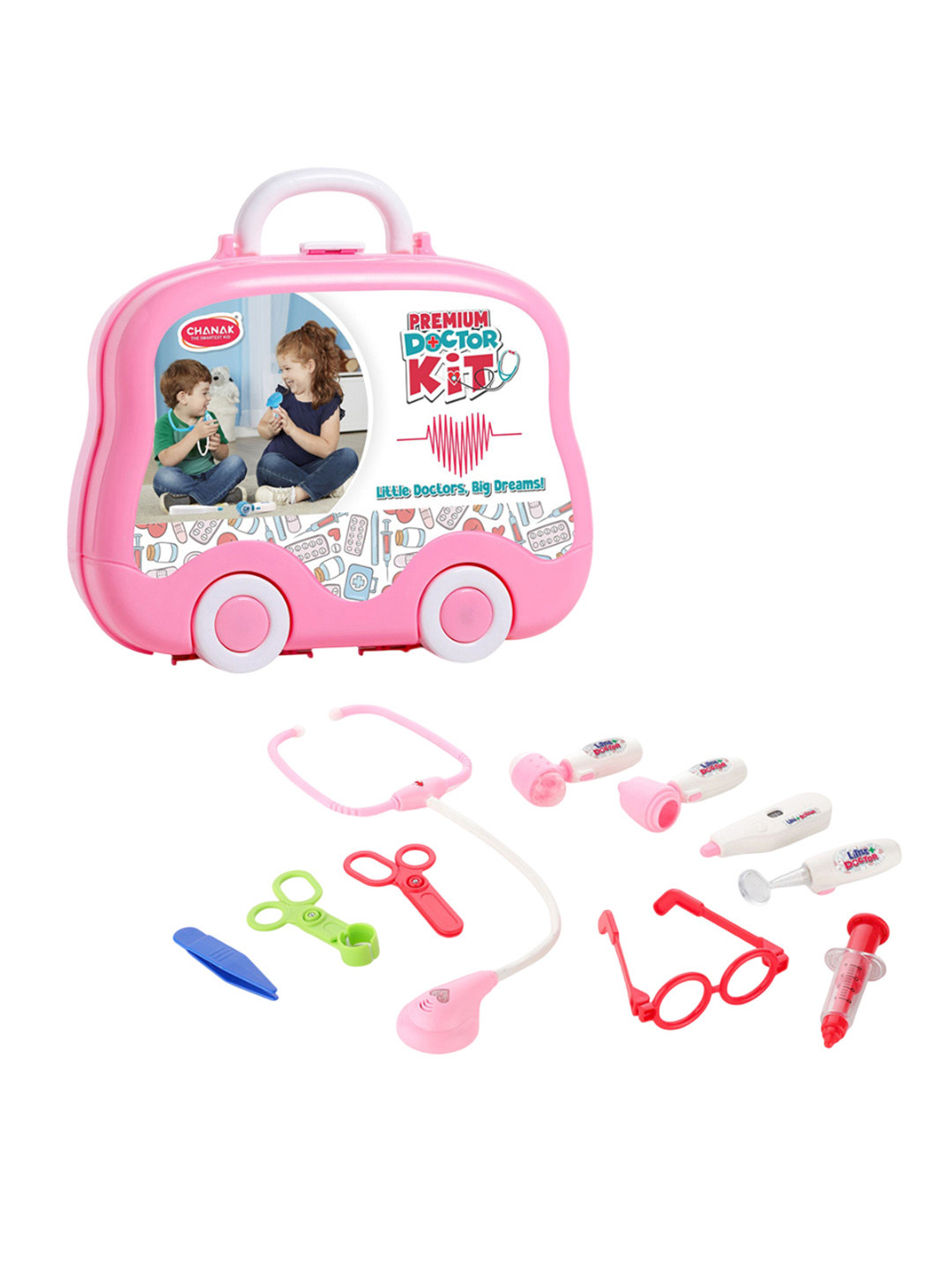 CHANAK Kids Set Of 10 Premium Doctor Kit With Suitcase
