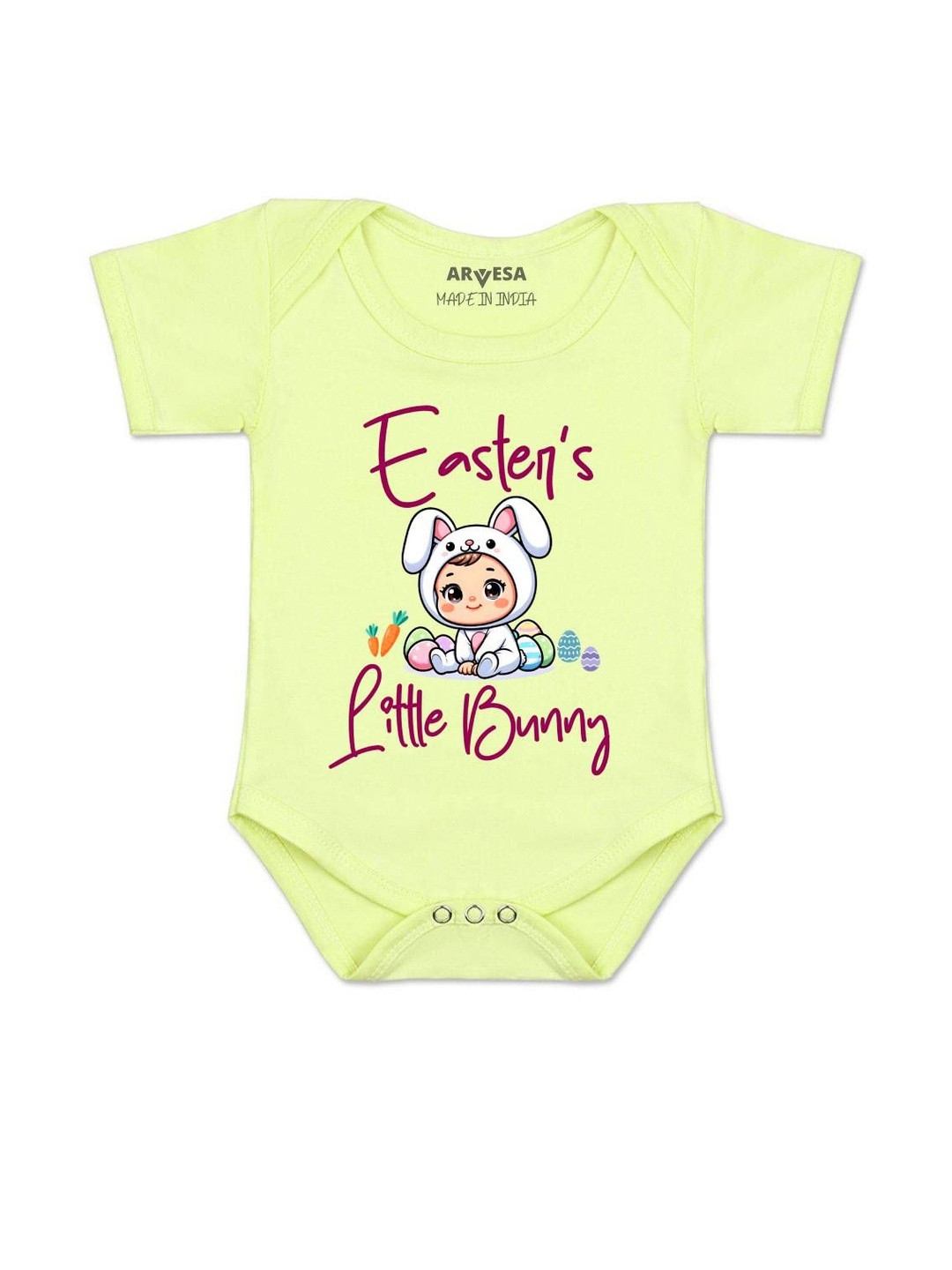 Easter Little Bunny Printed Romper