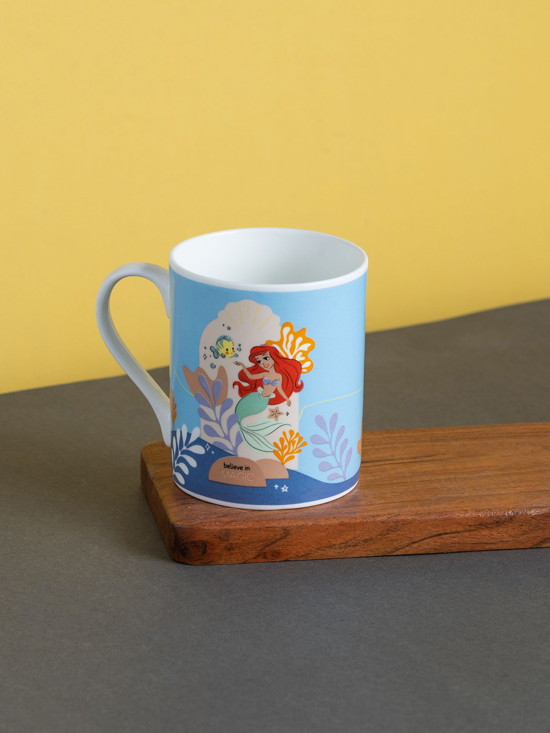CLAY CRAFT Official Disney Mug The Little Mermaid Ariel Print Fine Ceramic Mug - 360ml