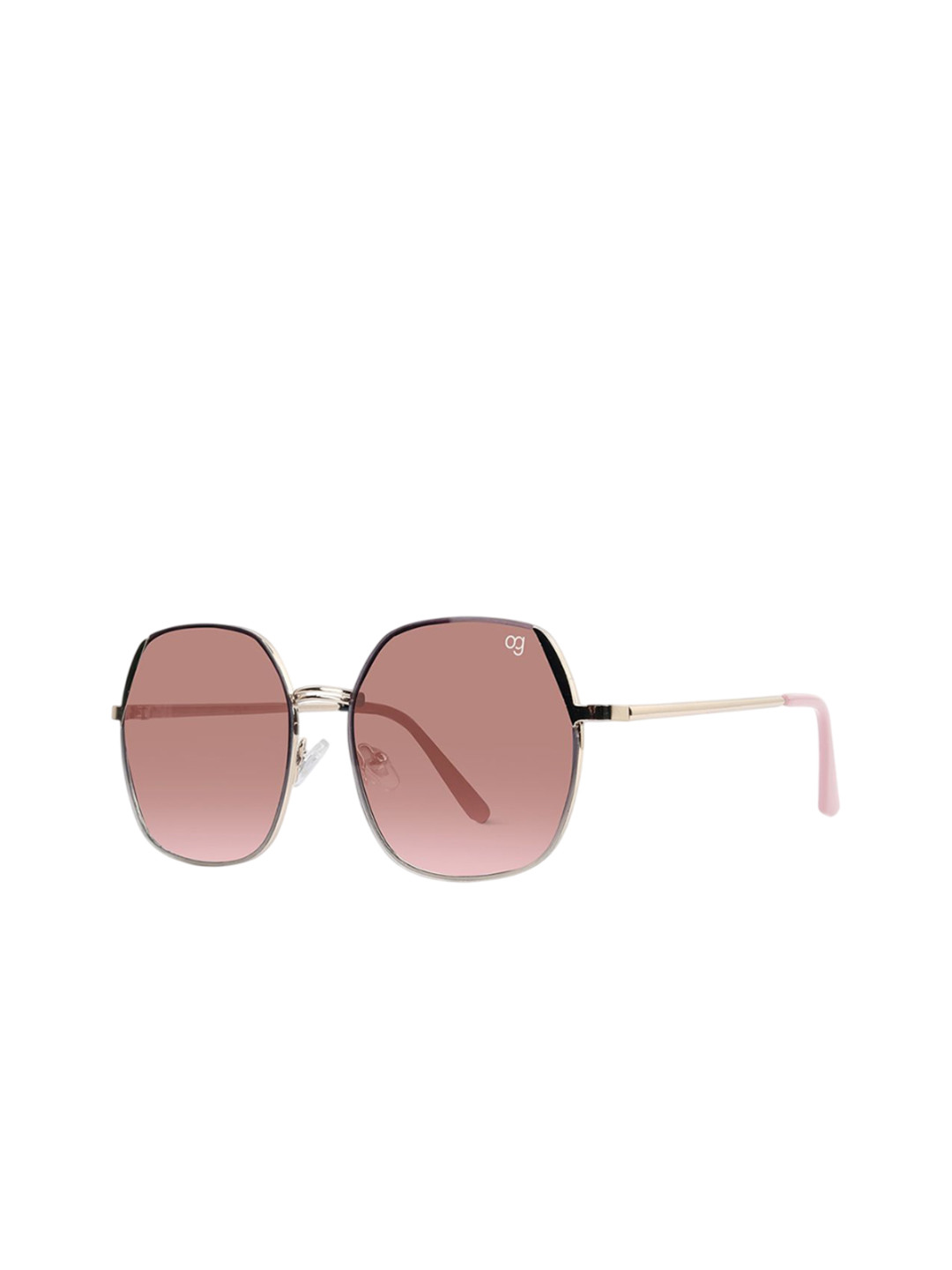 Woggles Unisex Round Sunglasses with UV Protected Lens WOMT-MRO-002C3