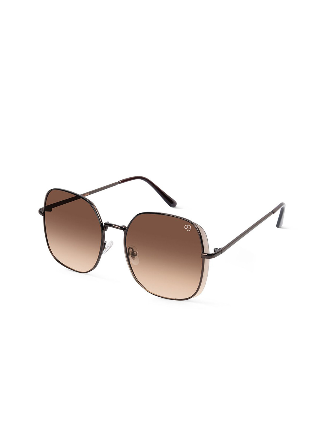 Woggles Sangria Unisex UV Protected Lens Oversized Sunglasses WOMT-MOS-008C5