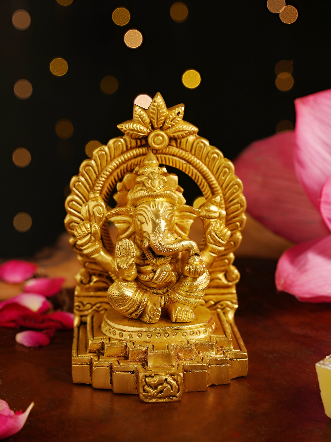 JAYPORE Gold-Toned Matte Religious Idol Showpiece