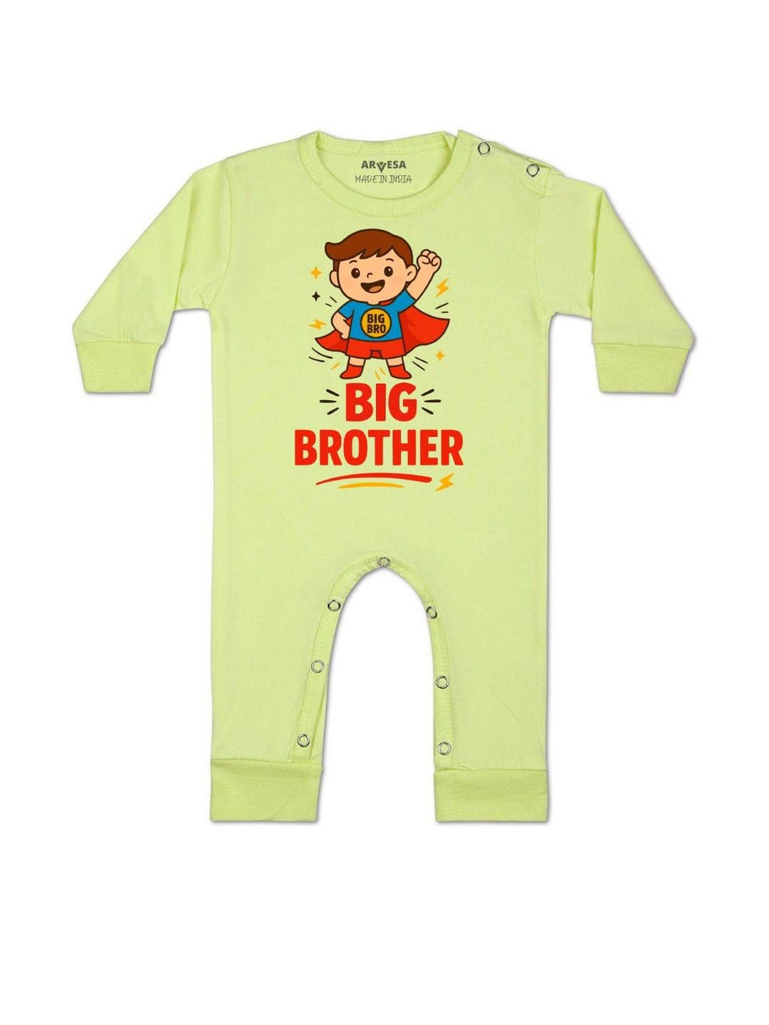 Big Brother Printed Baby Rompers