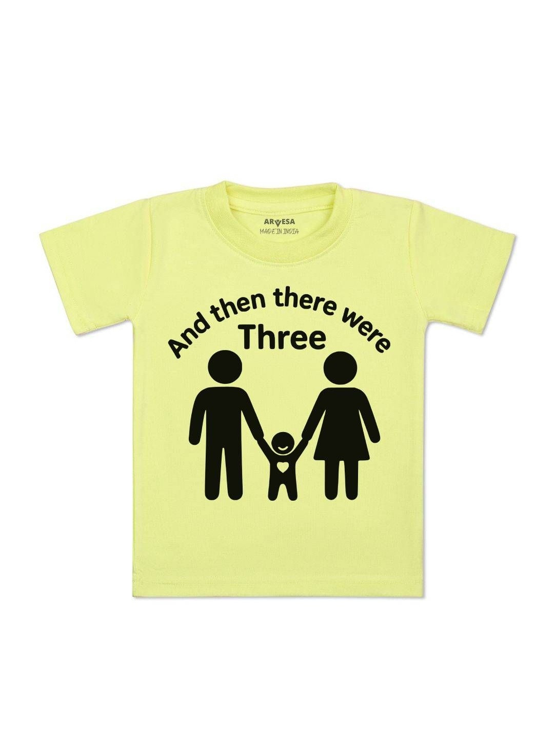 And Then There Were Three Printed Kids Tshirt