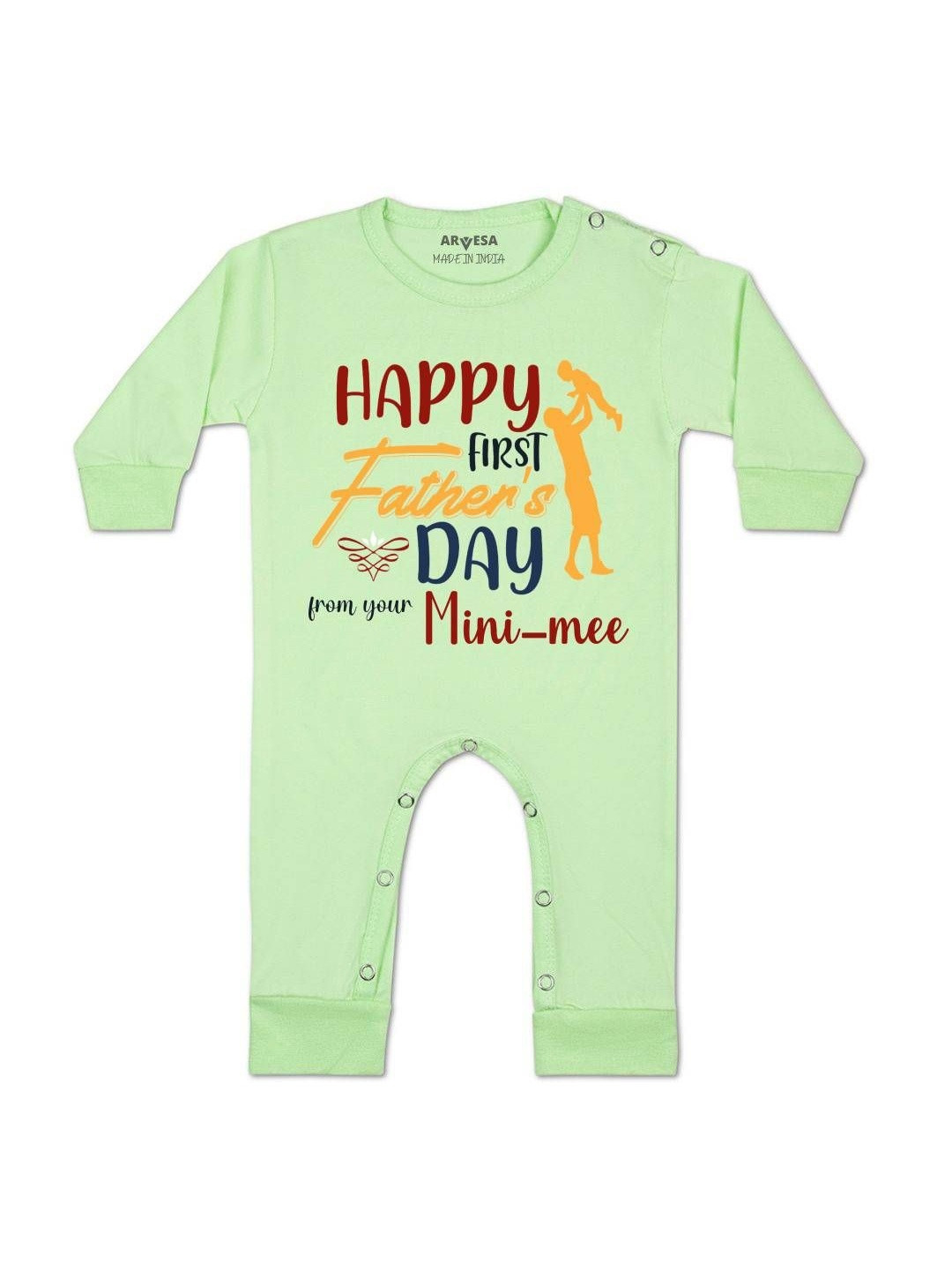 Happy Father Days Printed Baby Rompers