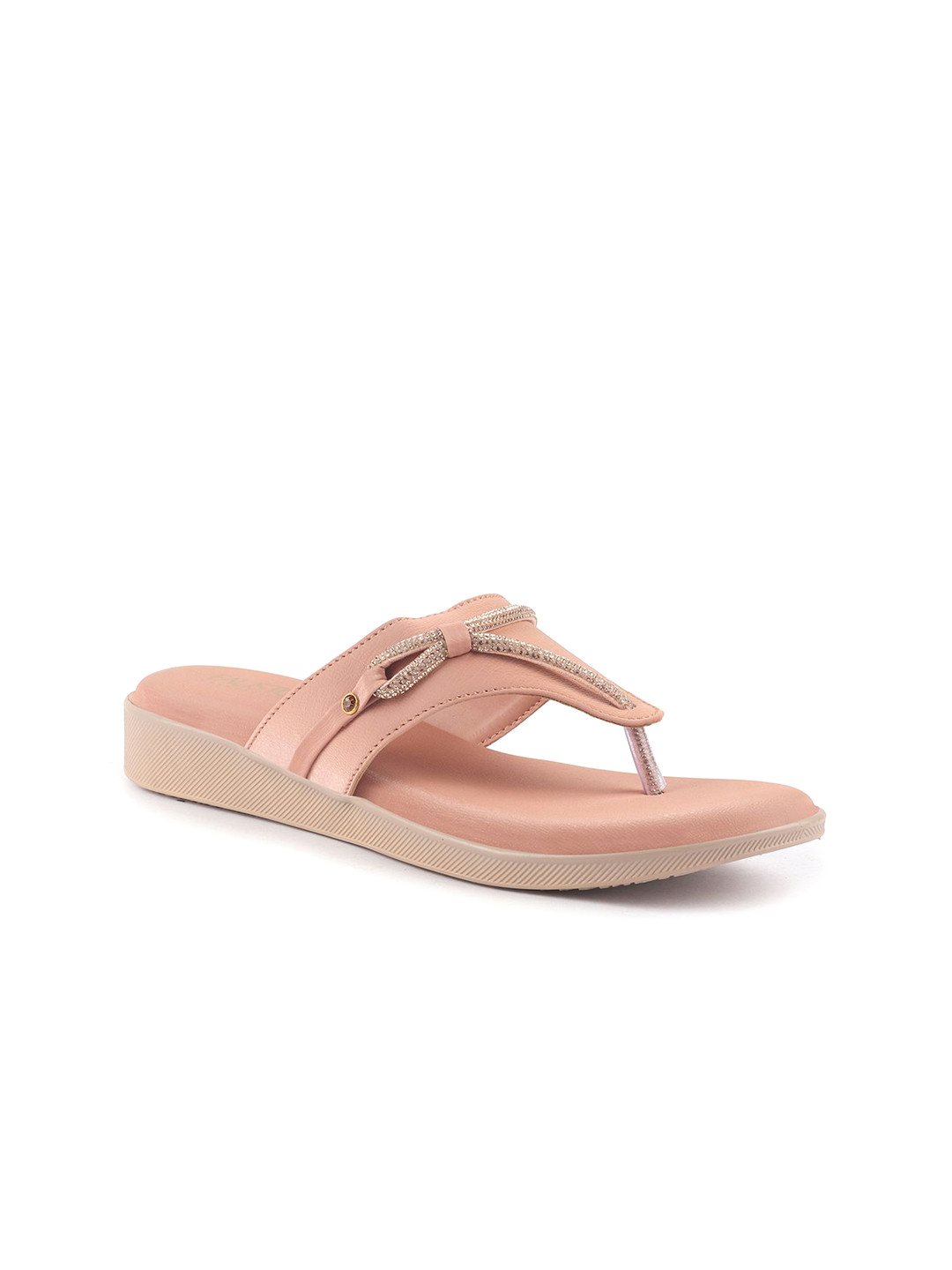 FAUSTO Women Western - Embellished T-Strap Platform Sandals