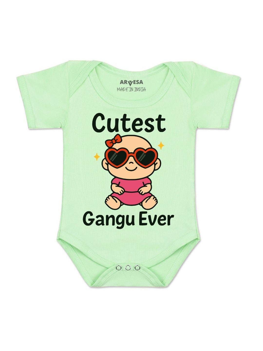 Arvesa Infants Graphic Printed Envelope Neck Rompers