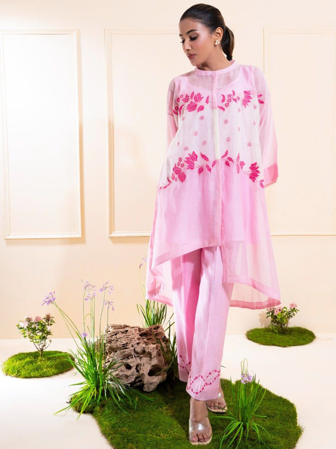 The White Tree Studio Embroidered Tunic And Trousers