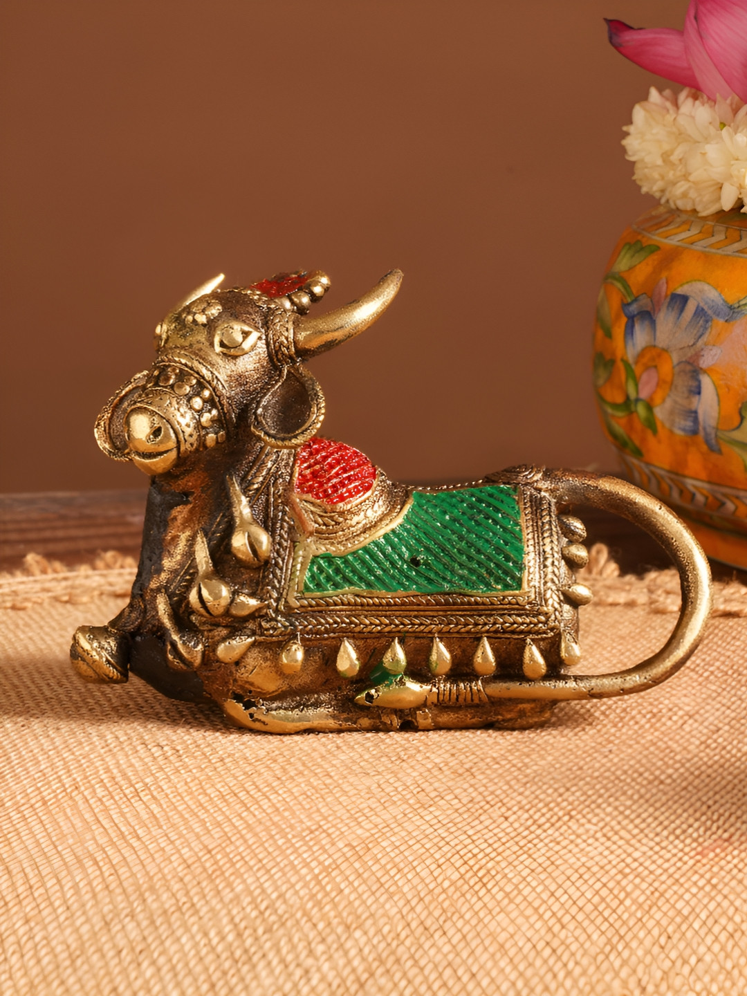 JAYPORE Gold-Toned Matte Figurine Showpiece