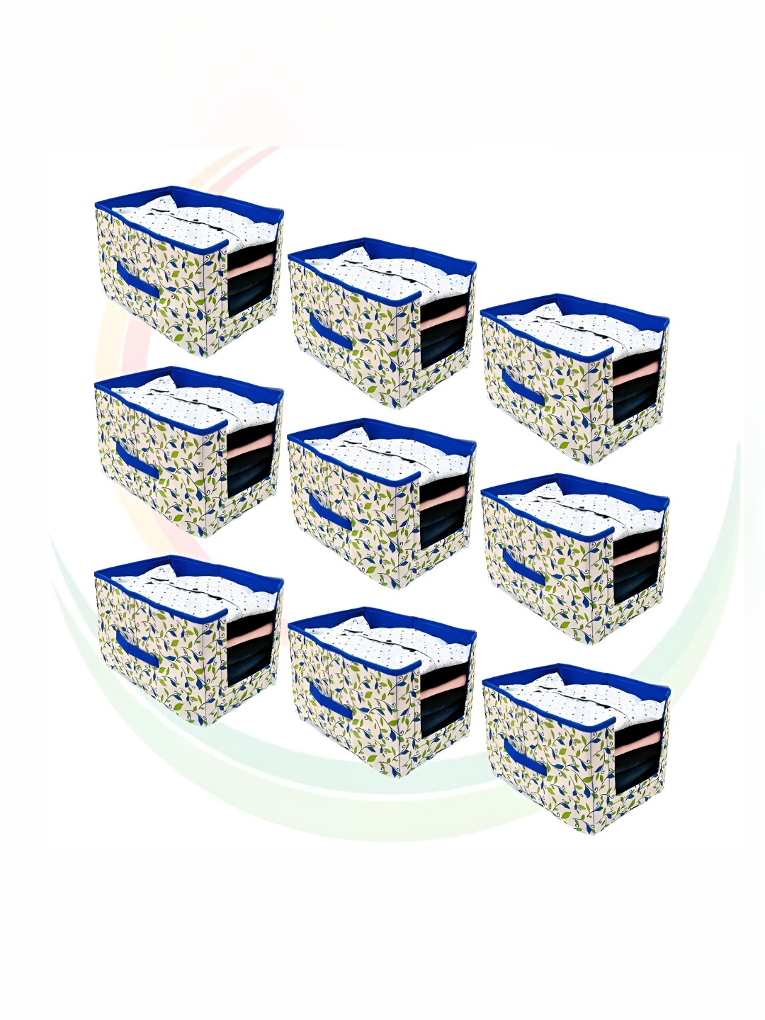 GR Art&Craft Green 9 Pieces Regular Multi-Utility Organisers