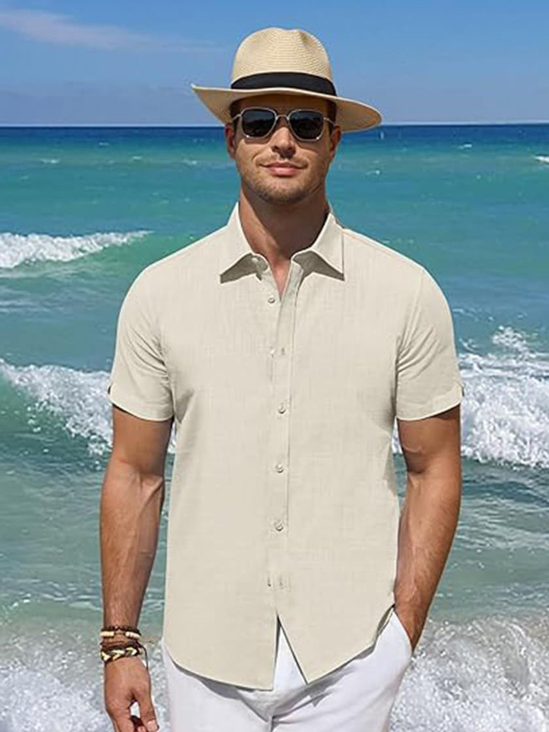 Vida Loca Smart Textured Spread Collar Slim Fit Shirt