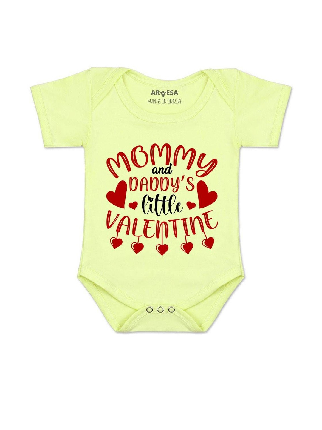 Me And Daddy'S Little Valentine Printed Romper