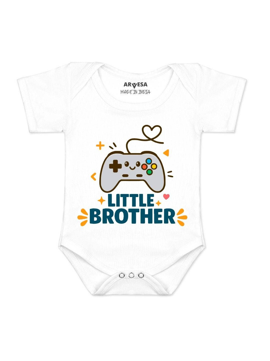 Little Brother Printed Romper
