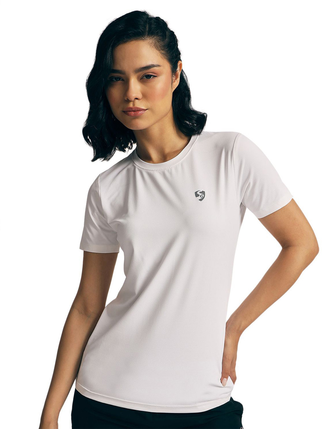 SG Women Brand Logo Printed T-shirt