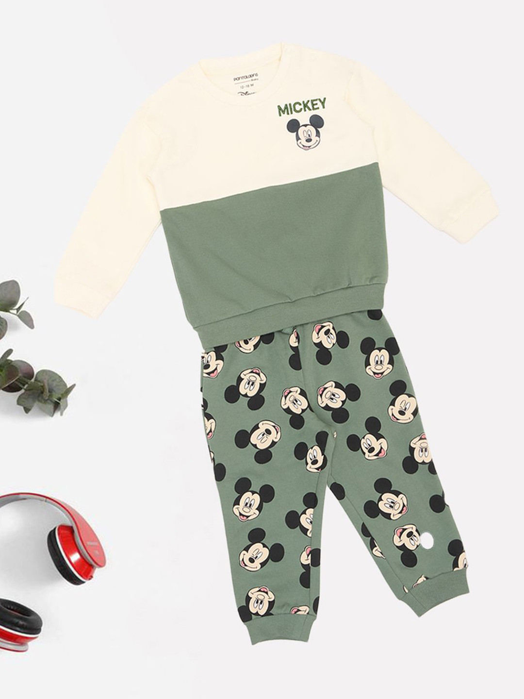 Pantaloons Baby Boys Mickey & Friends Printed Pullover Sweatshirt