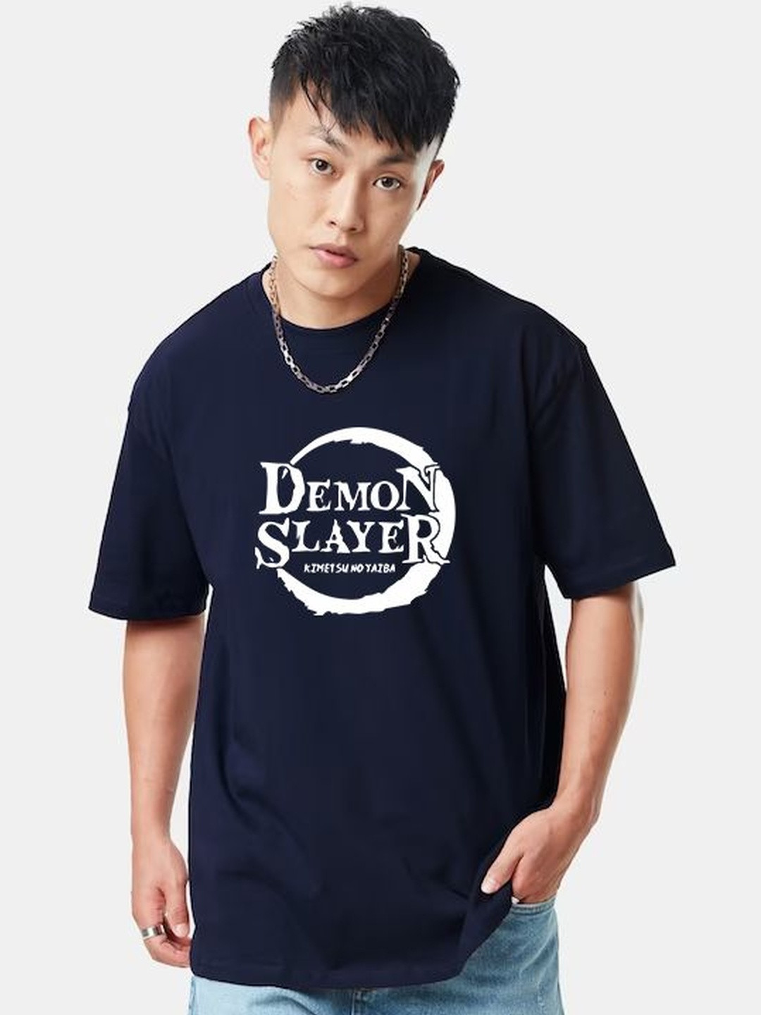 Organic Chics Demon Slayer Printed Pure Cotton Anti Odour T-shirt