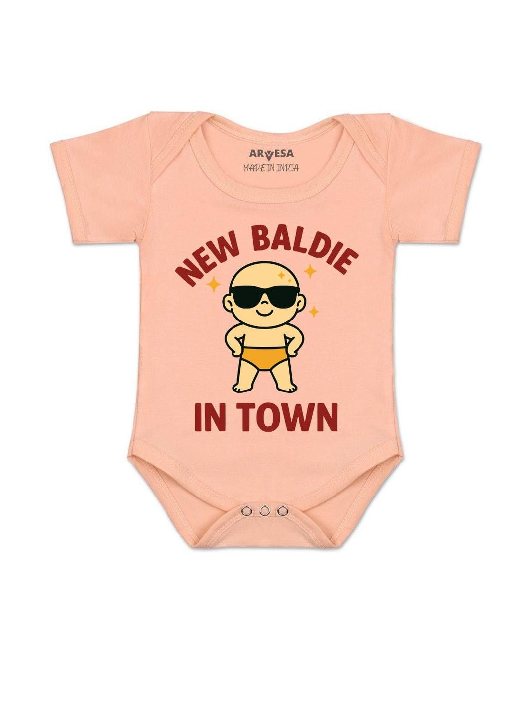 Arvesa Kids Printed Short Neck Short Sleeves Romper