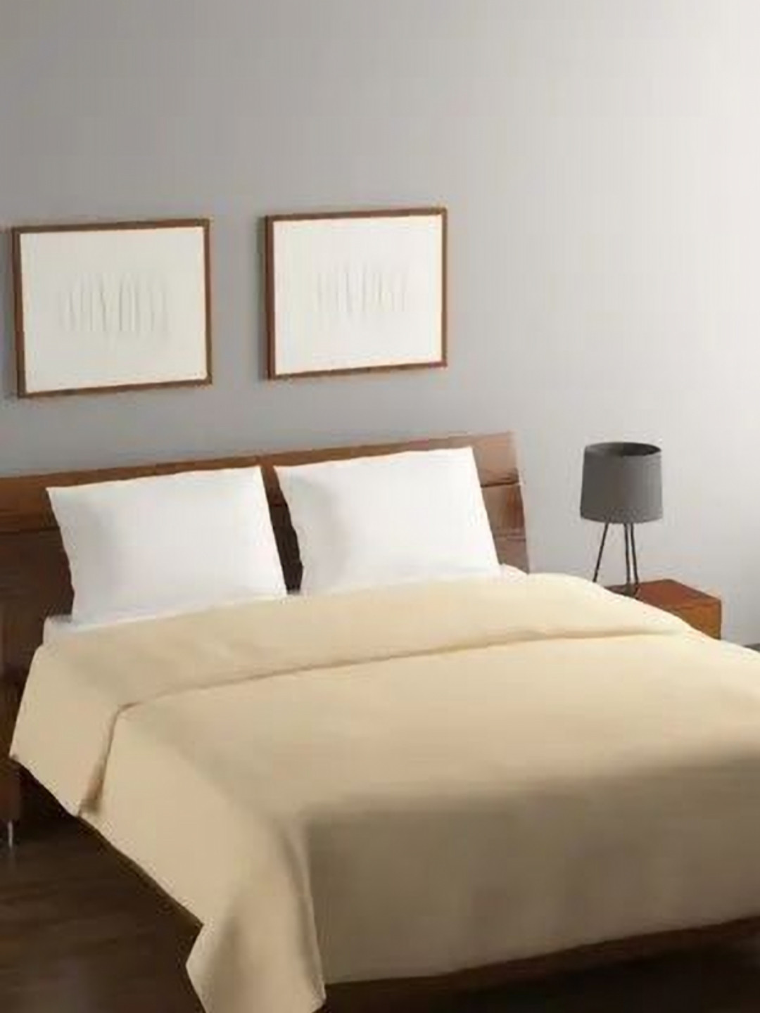 Steve & Anderson Camel Brown AC Room 233 GSM Double Bed Blanket