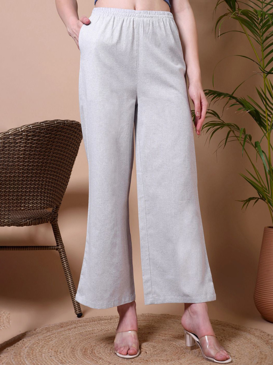 Ameerah Women Original Regular Fit Mid-Rise Trousers