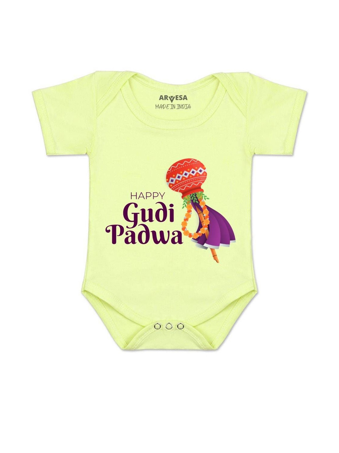 Happy Gudi Padwa Printed Romper