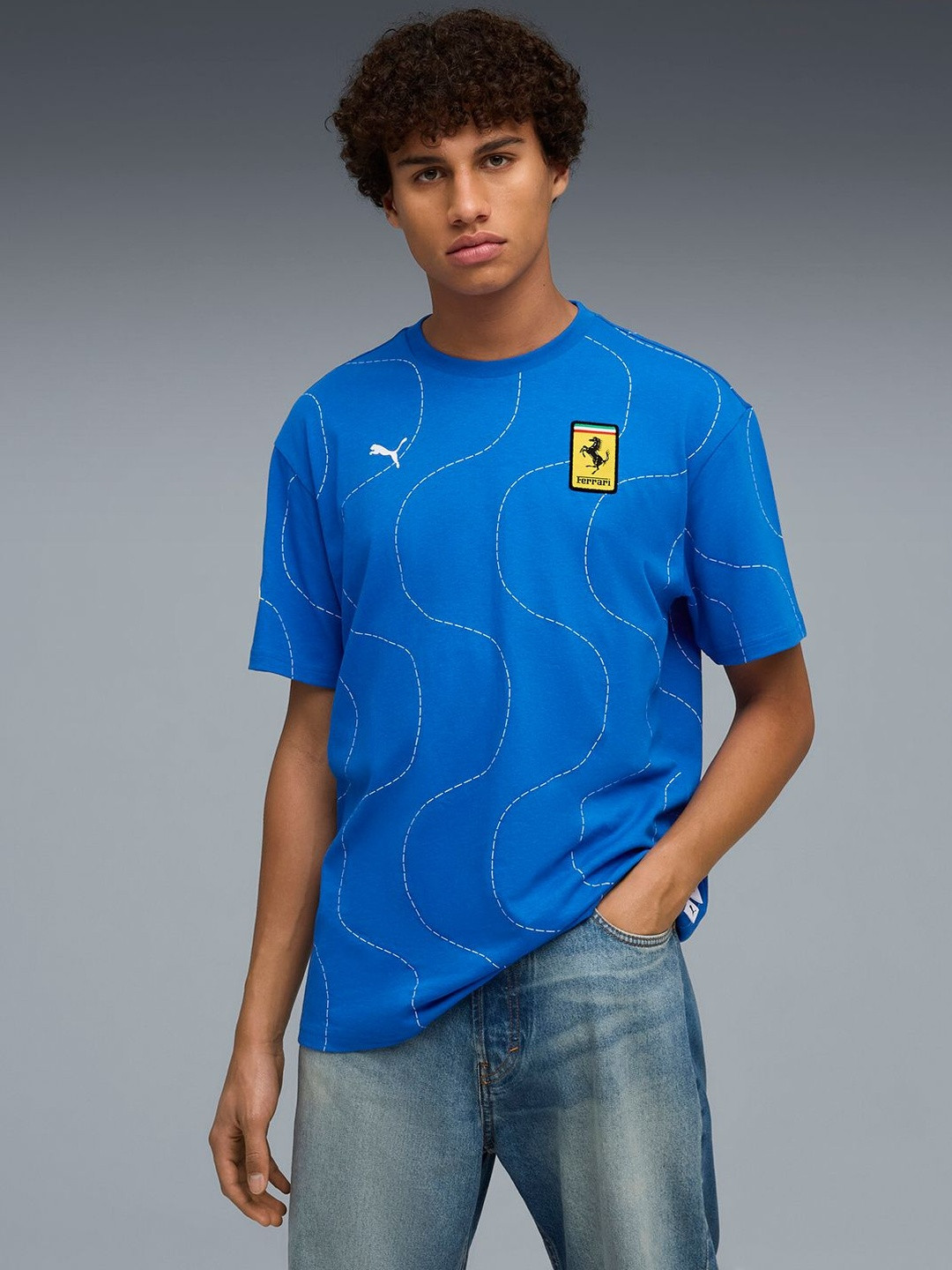 PUMA Motorsport Scuderia Ferrari HP Monza Men Brand Logo T-shirt