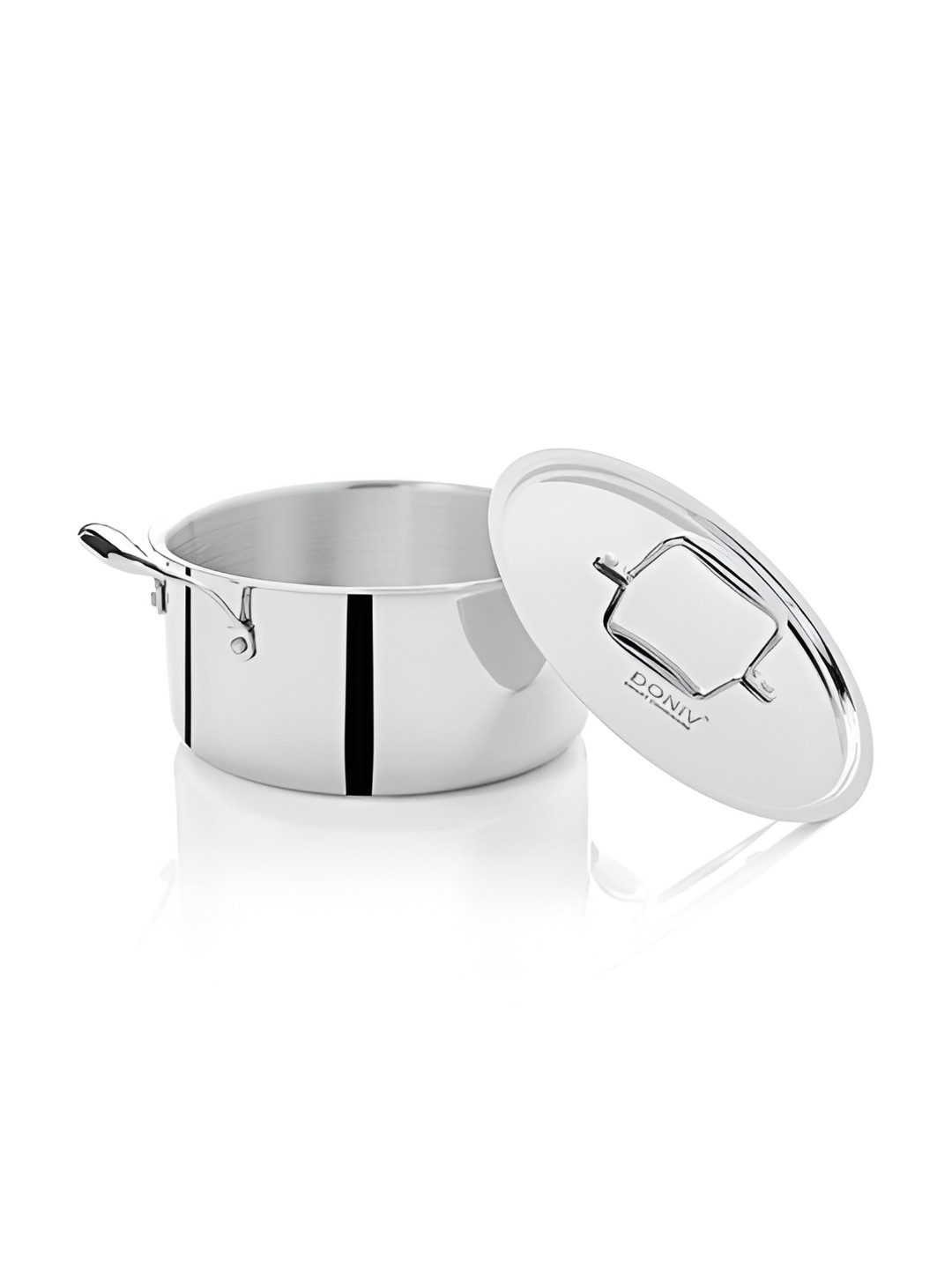 Myntra Elegant Homes X DONIV Stainless Steel  Sauce Pot With Cover