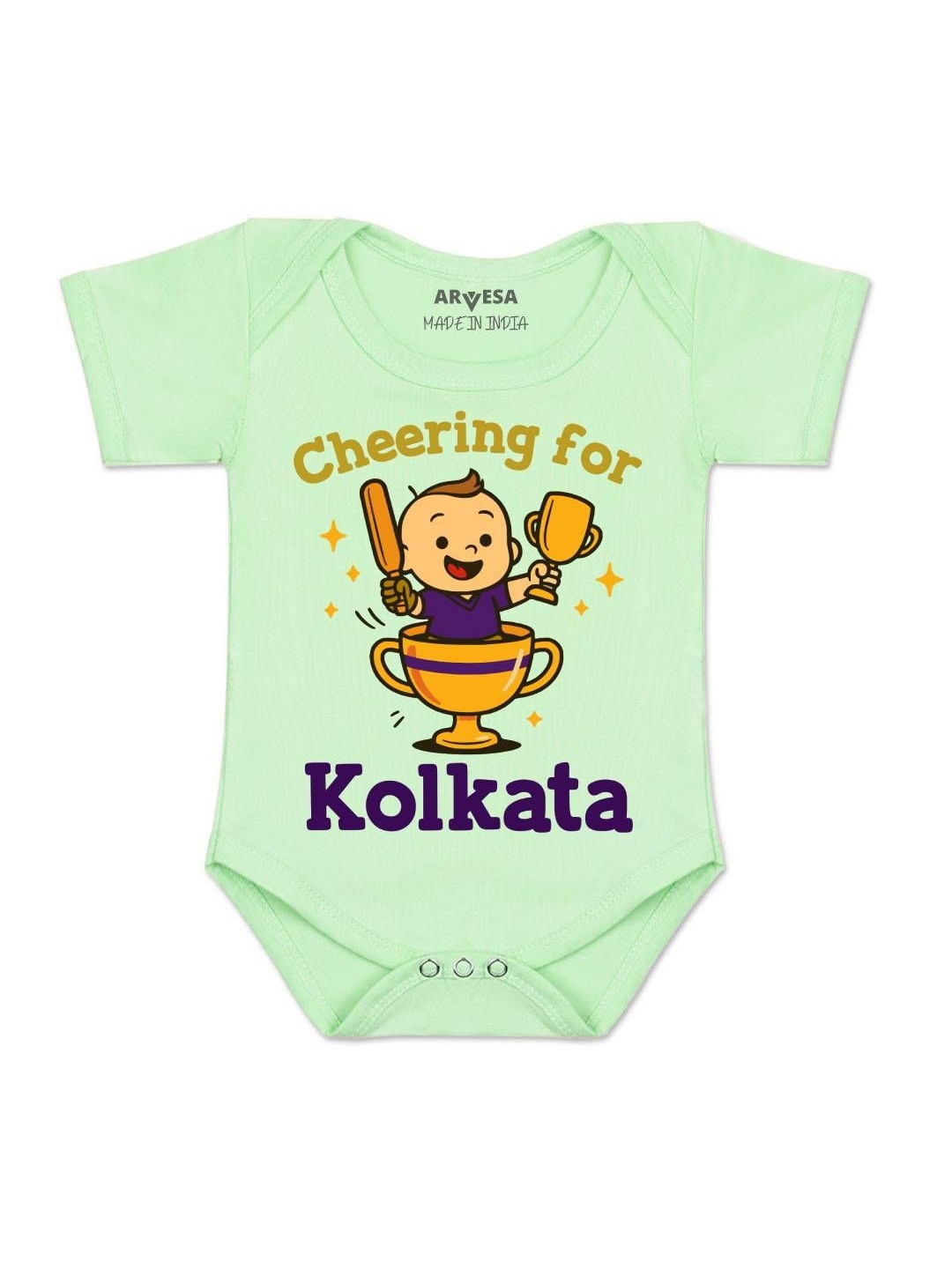 Cheering For Kolkata Printed Romper