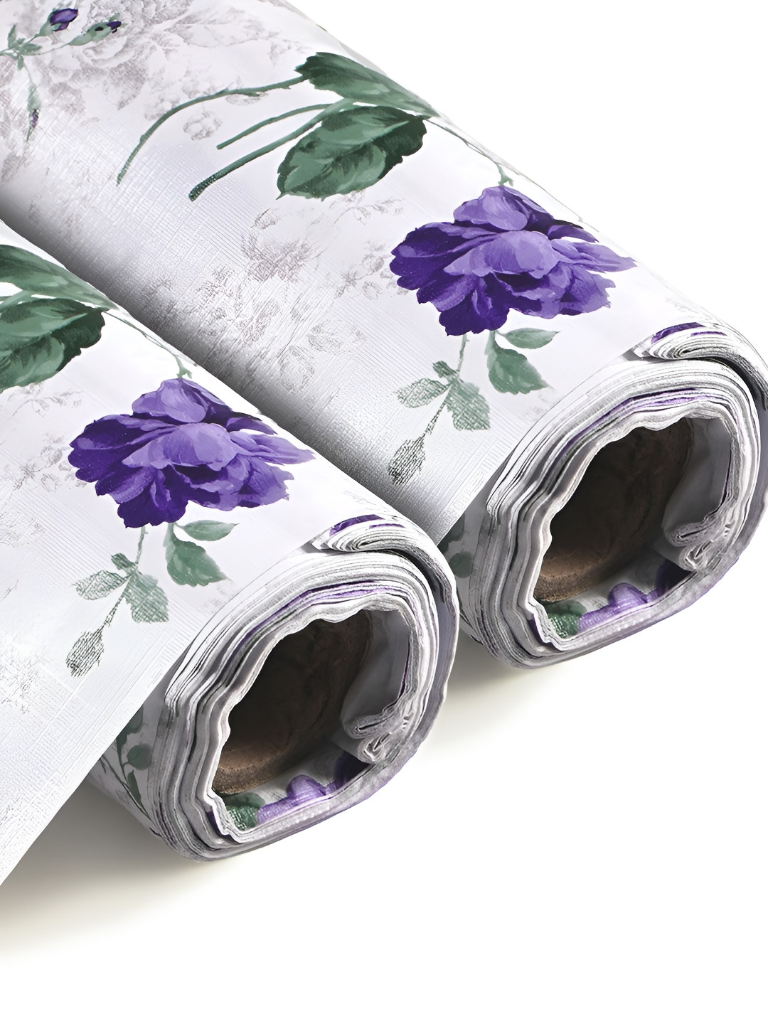 Aura 2 Pieces White And Blue Printed Shelf Liners