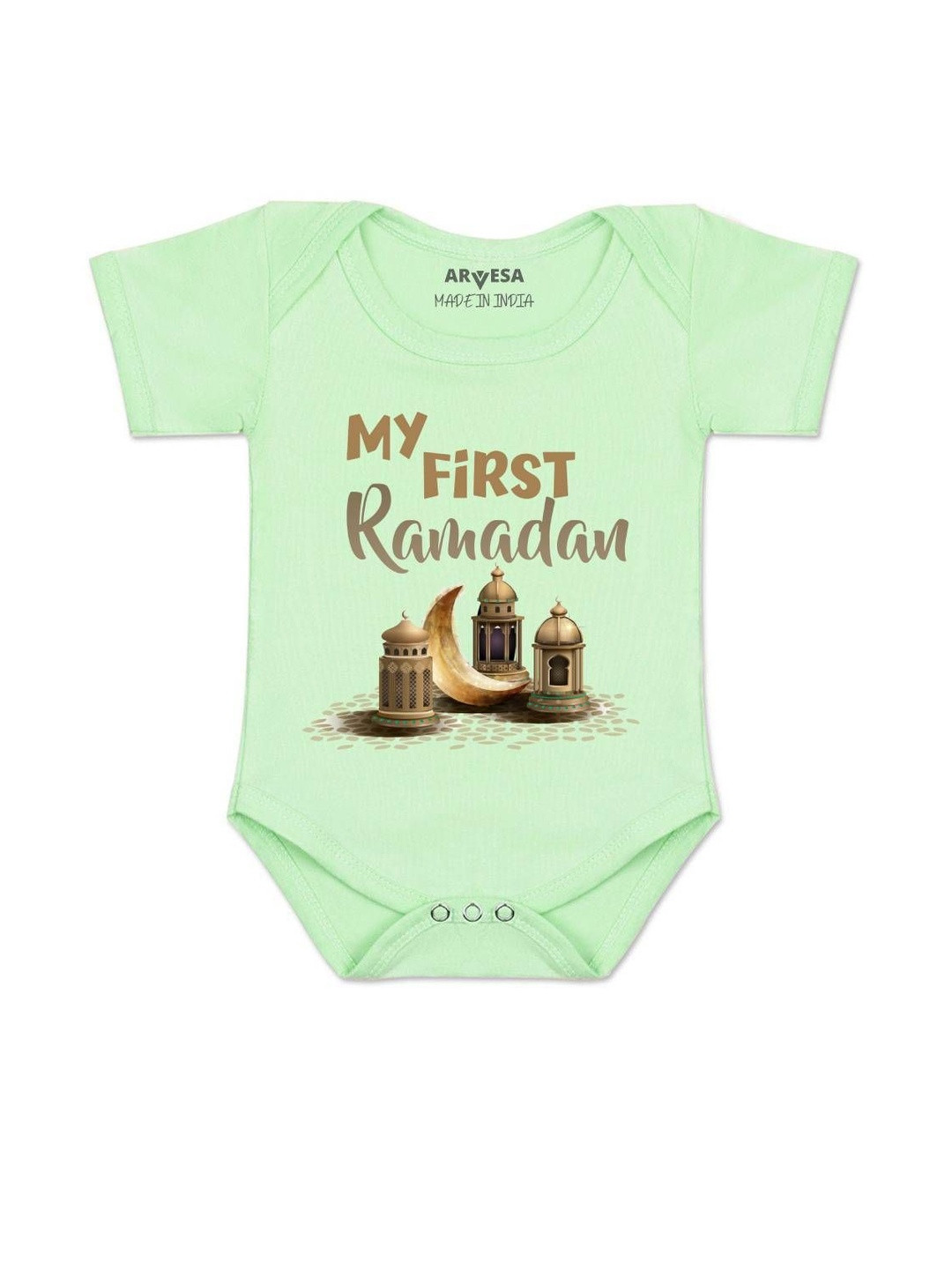My First Ramadan Printed Romper