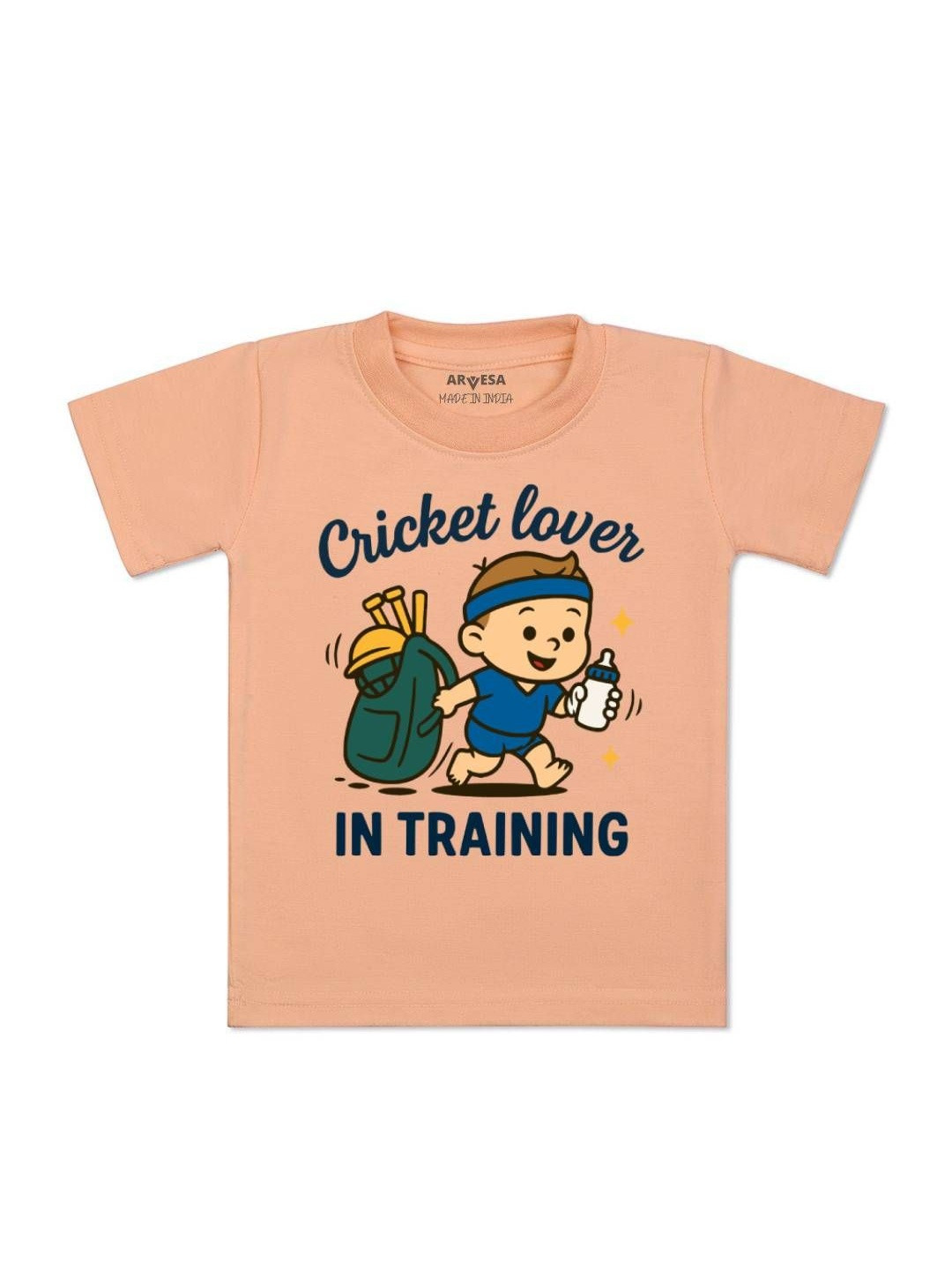 Cricket Lover Printed Kids Tshirt