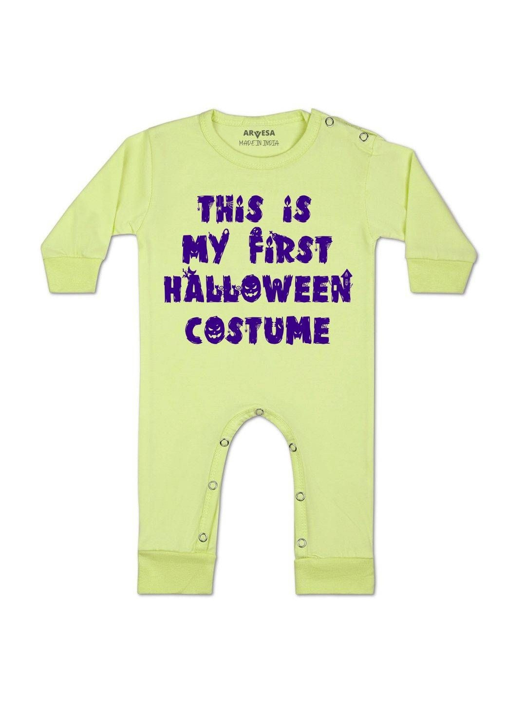 This Is My First Halloween Costume Printed Baby Rompers