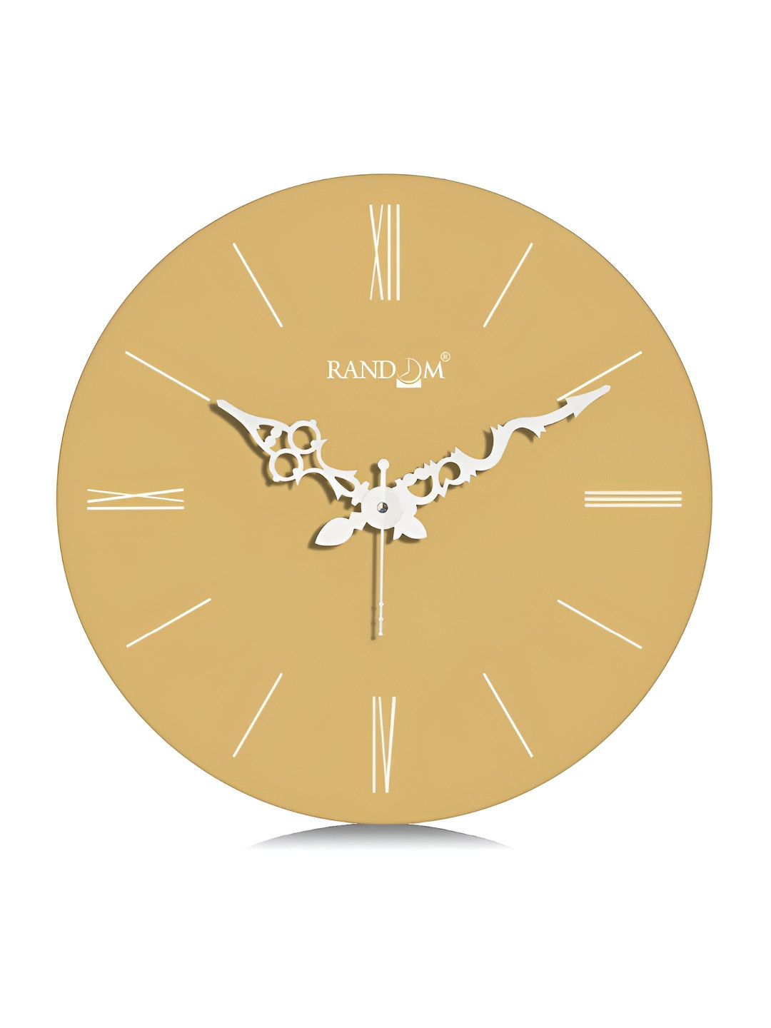 RANDOM Golden Roman Numbers Modern Style Vinyle Wall Clock