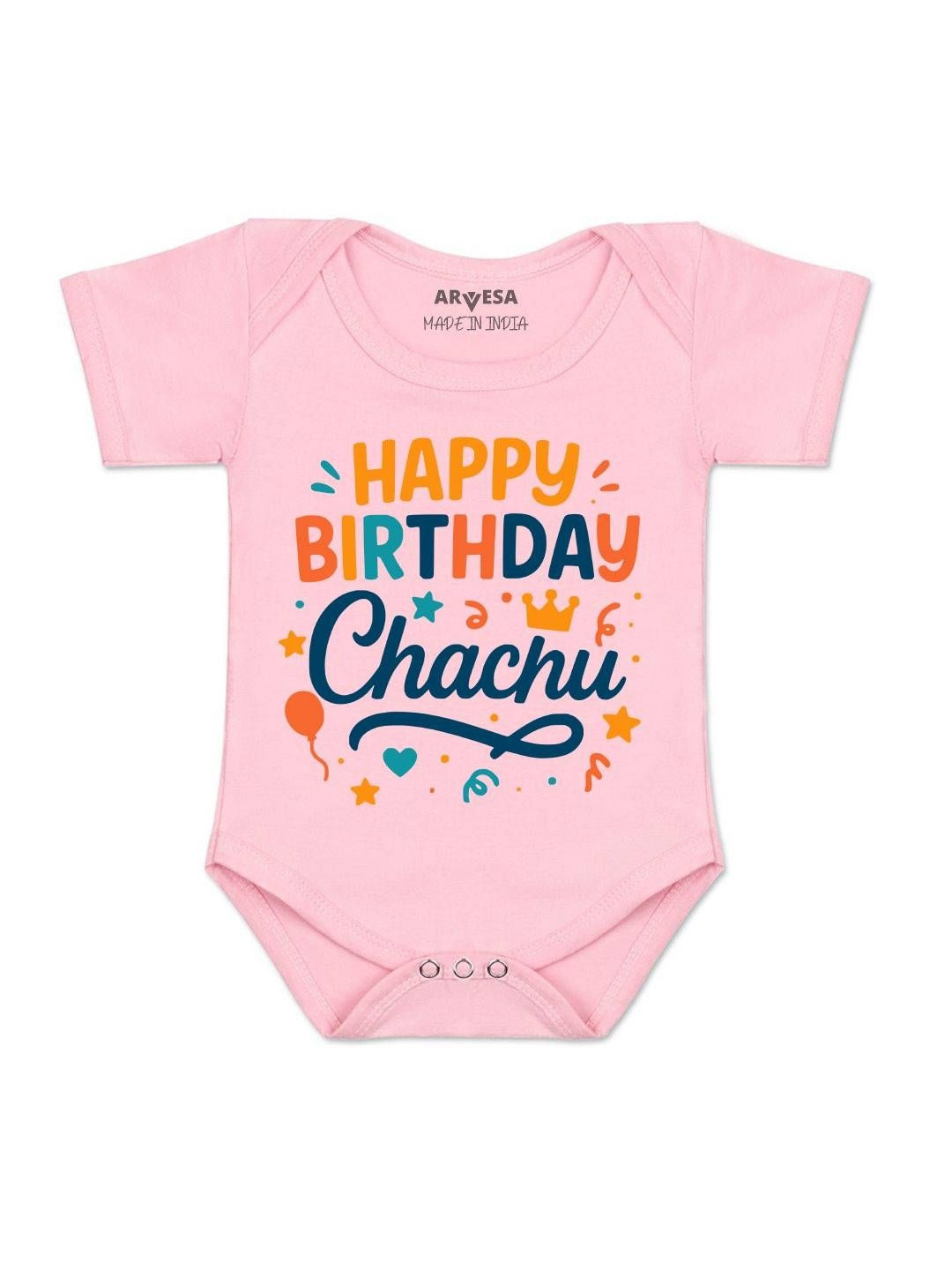 Happy Birthday Chahcu Printed Romper