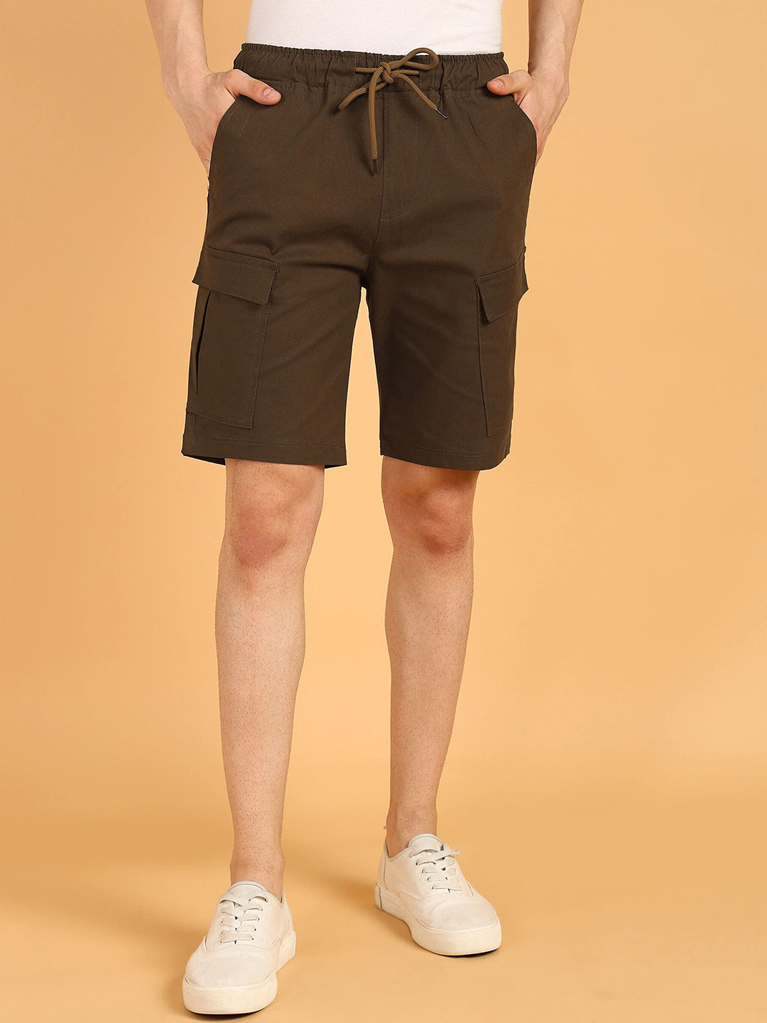 Gaucha Men Regular Fit Cotton Cargo Shorts