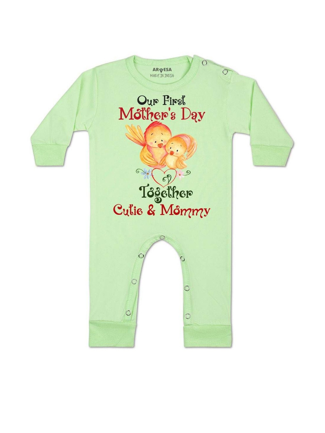 Happy Mother Days Printed Baby Rompers