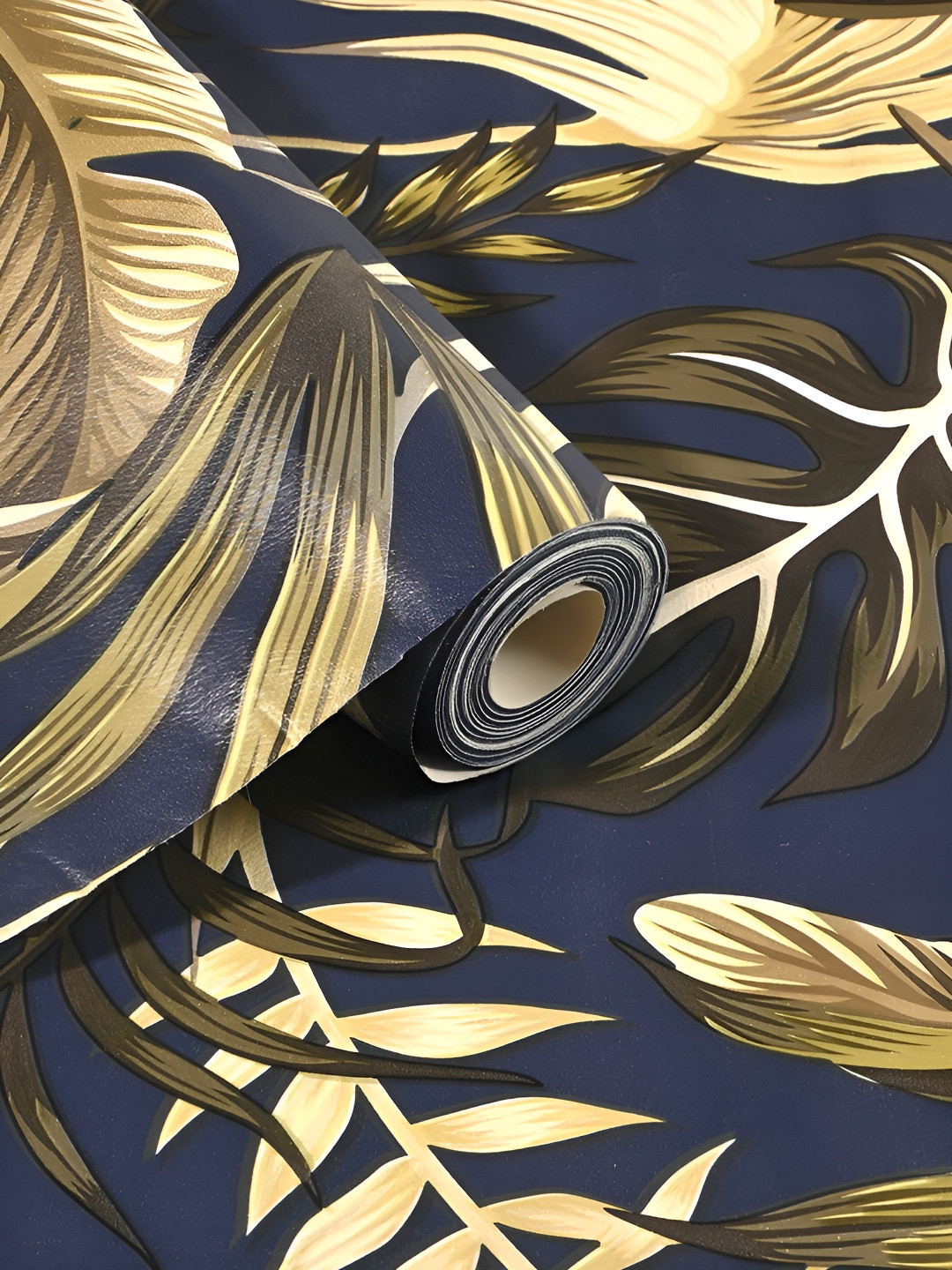 Aura Blue & Printed Shelf Liner Organisers