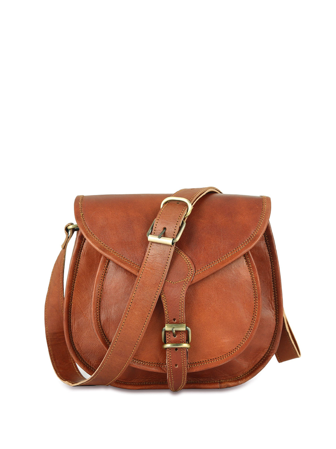 PRANJALS HOUSE Girls Leather Messenger Bag