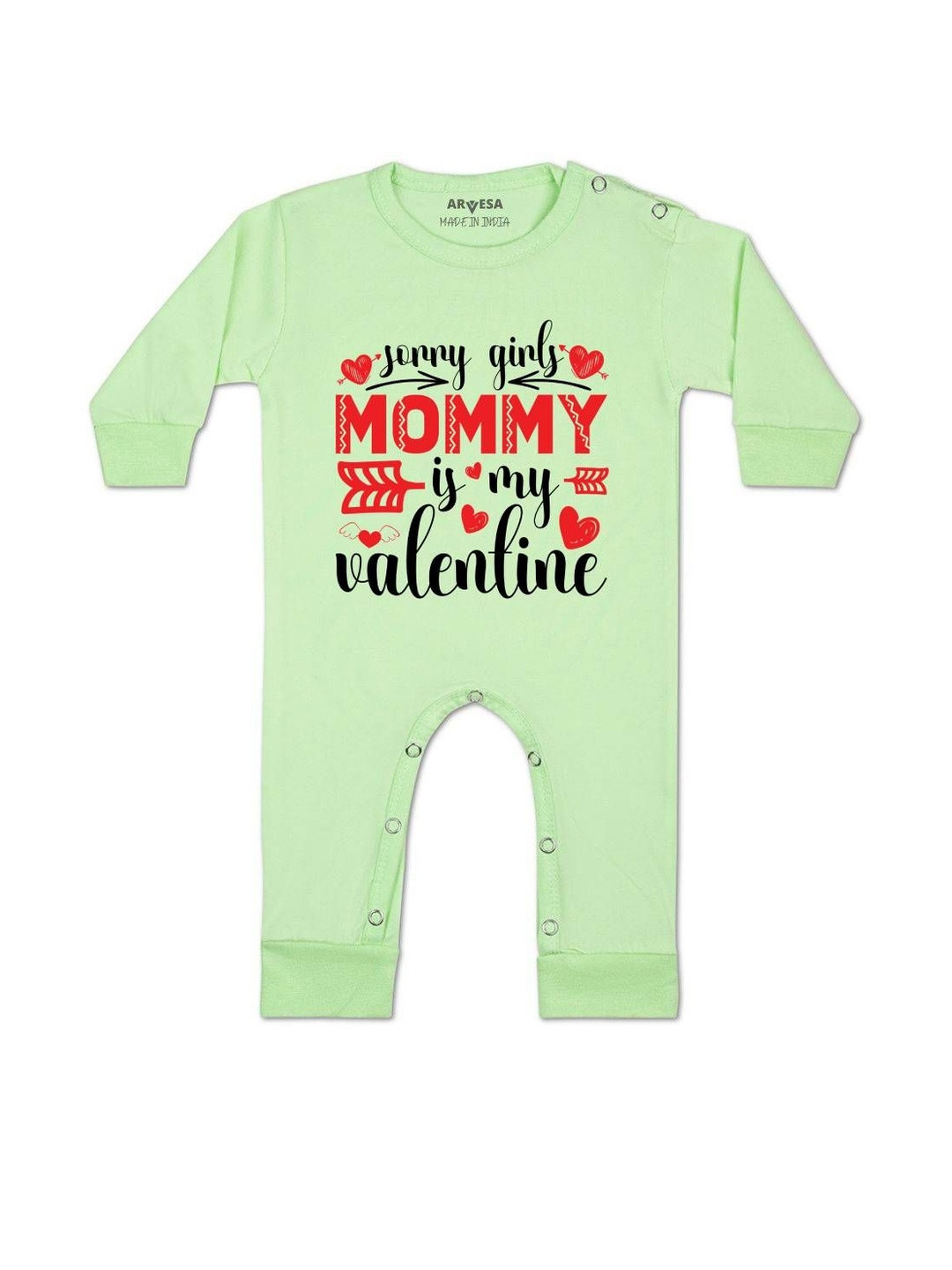 Sorry Girls Mommy Is My Valenti Printed Baby Rompers