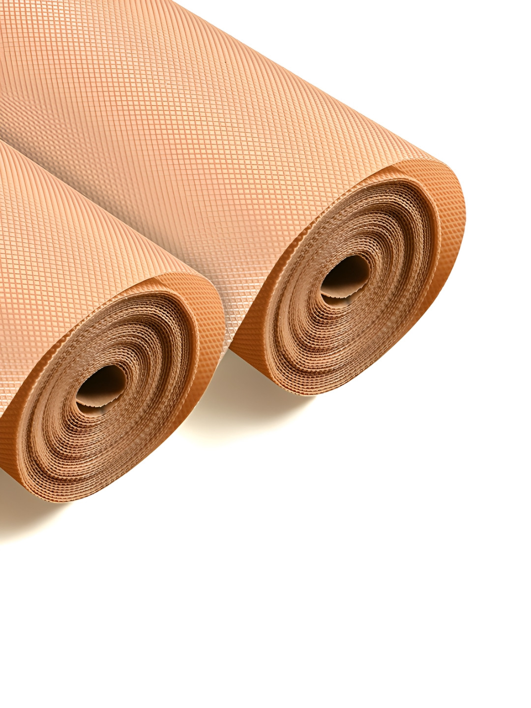Aura 2 Pieces Brown Textured Anti Slip Shelf Liners
