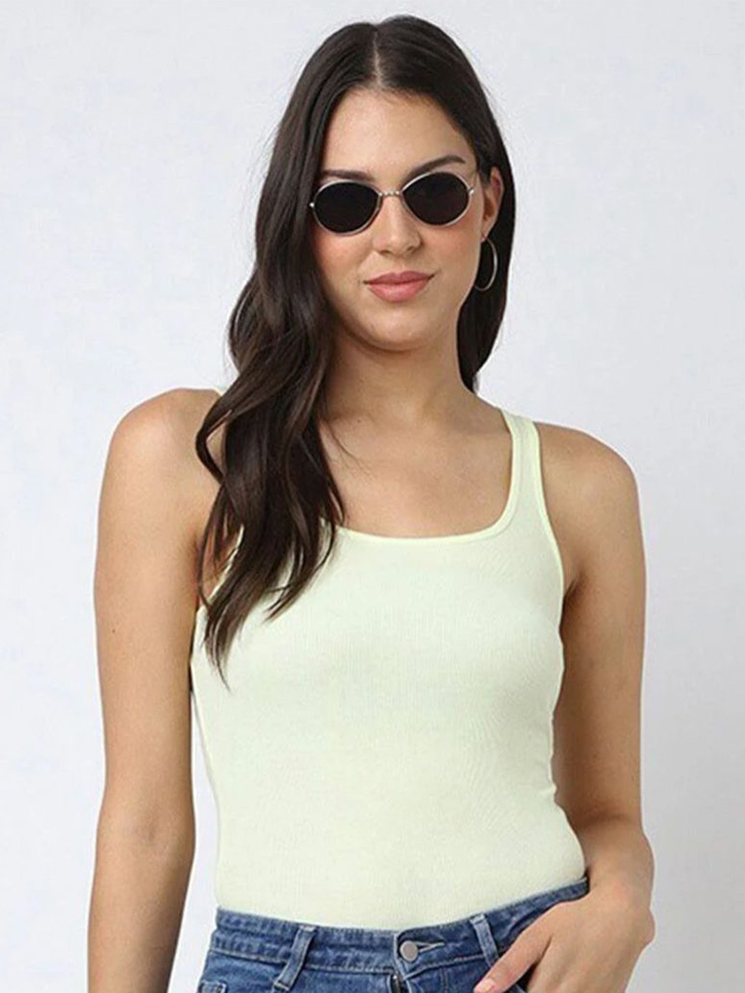 GAP Women Slim Fit Scoop Neck Tank Tops