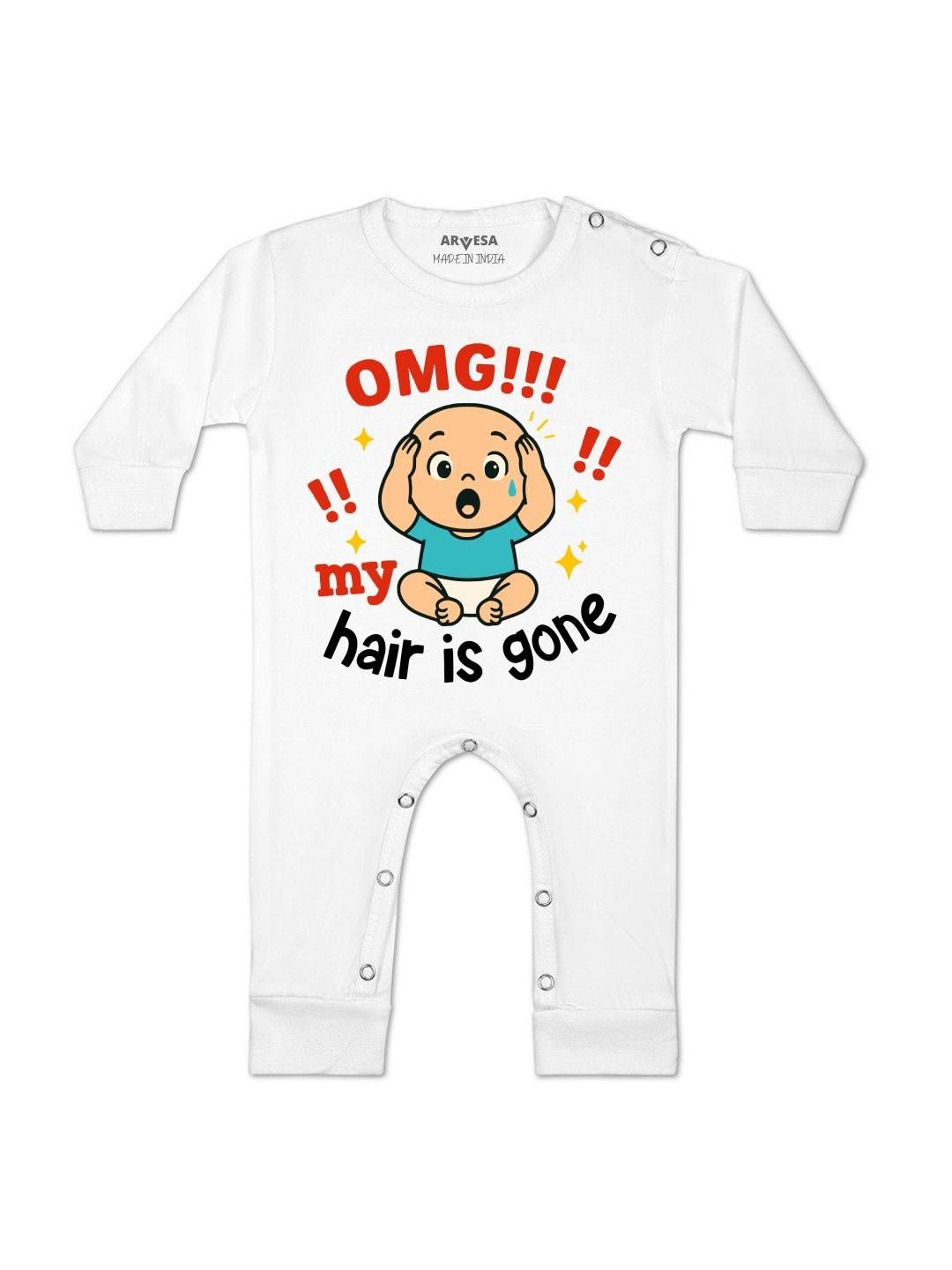 Arvesa Kids Graphic Printed Baby Rompers