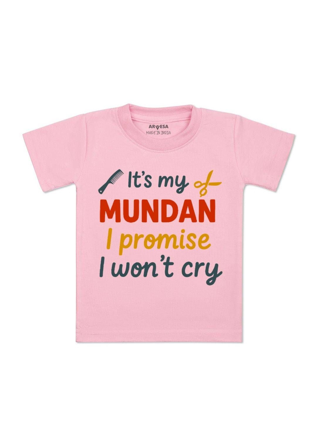 I Promise I wont Cry Printed Kids Tshirt